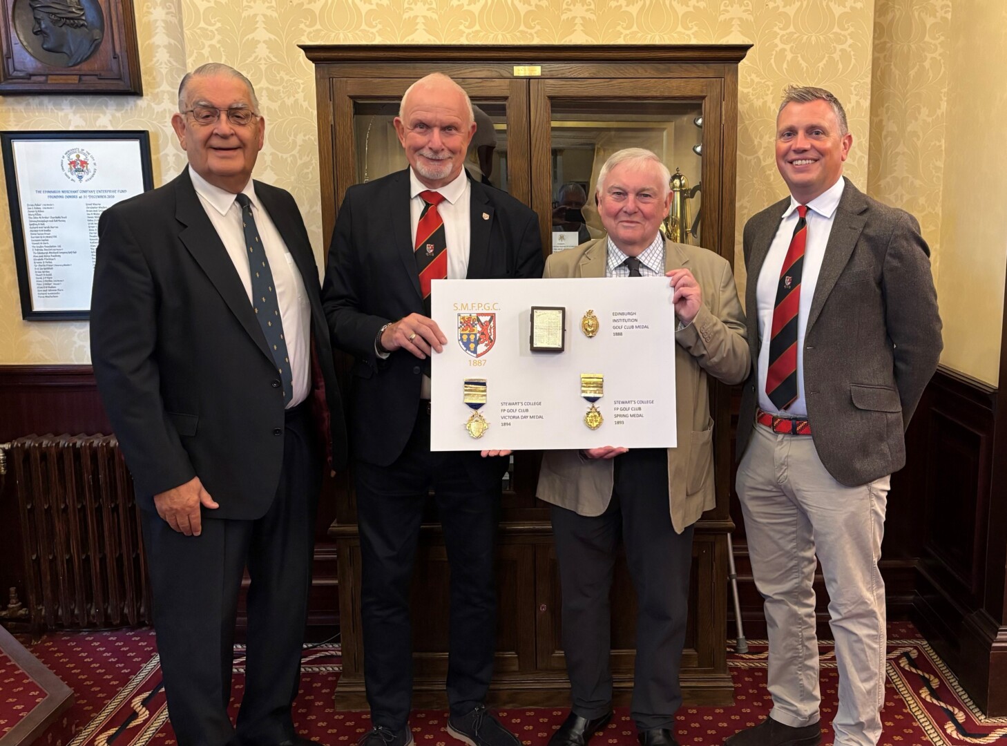 Historic Stewart's Melville Golf Club Medals Secured in the Company Vault